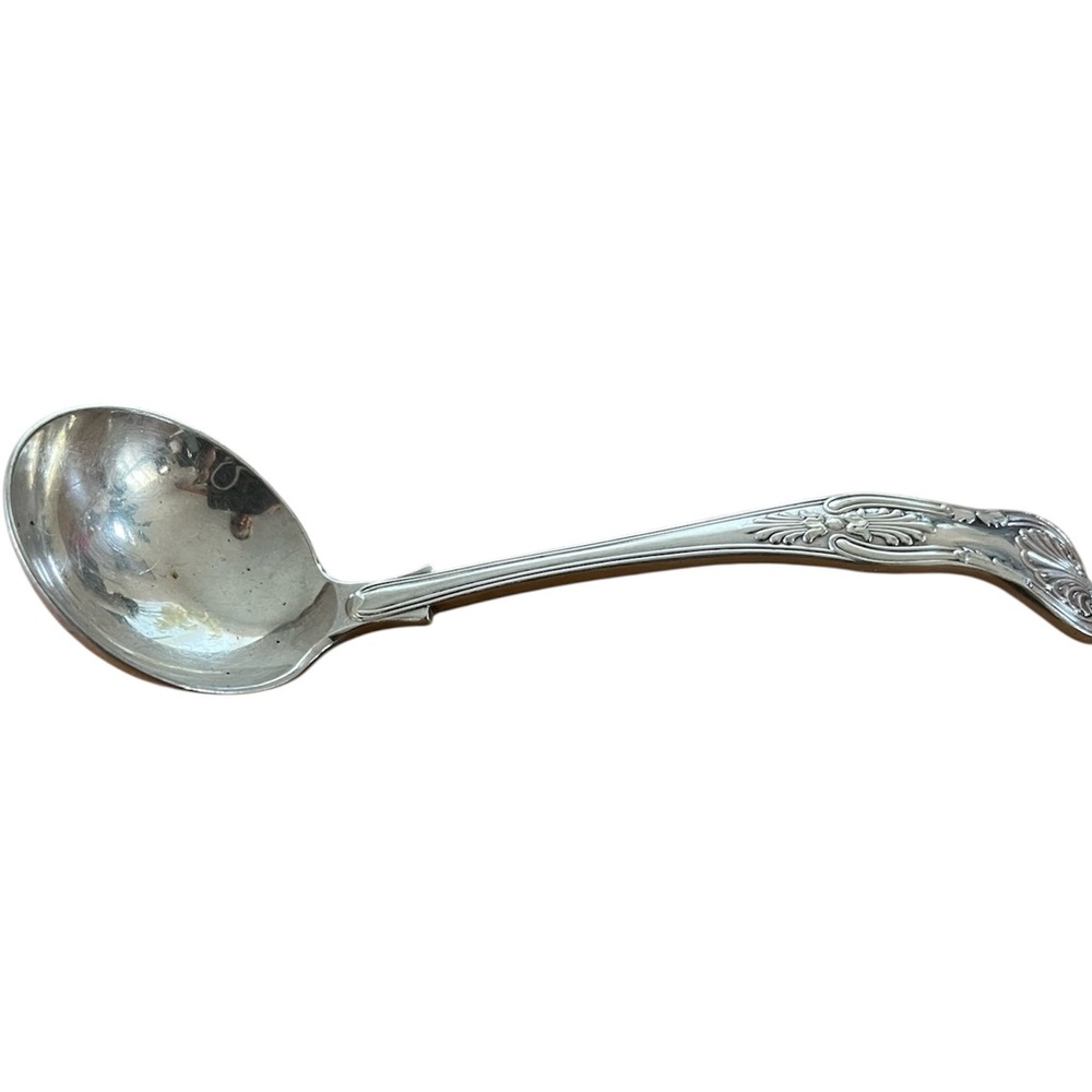 E & M Silver Plate Sauce Ladle